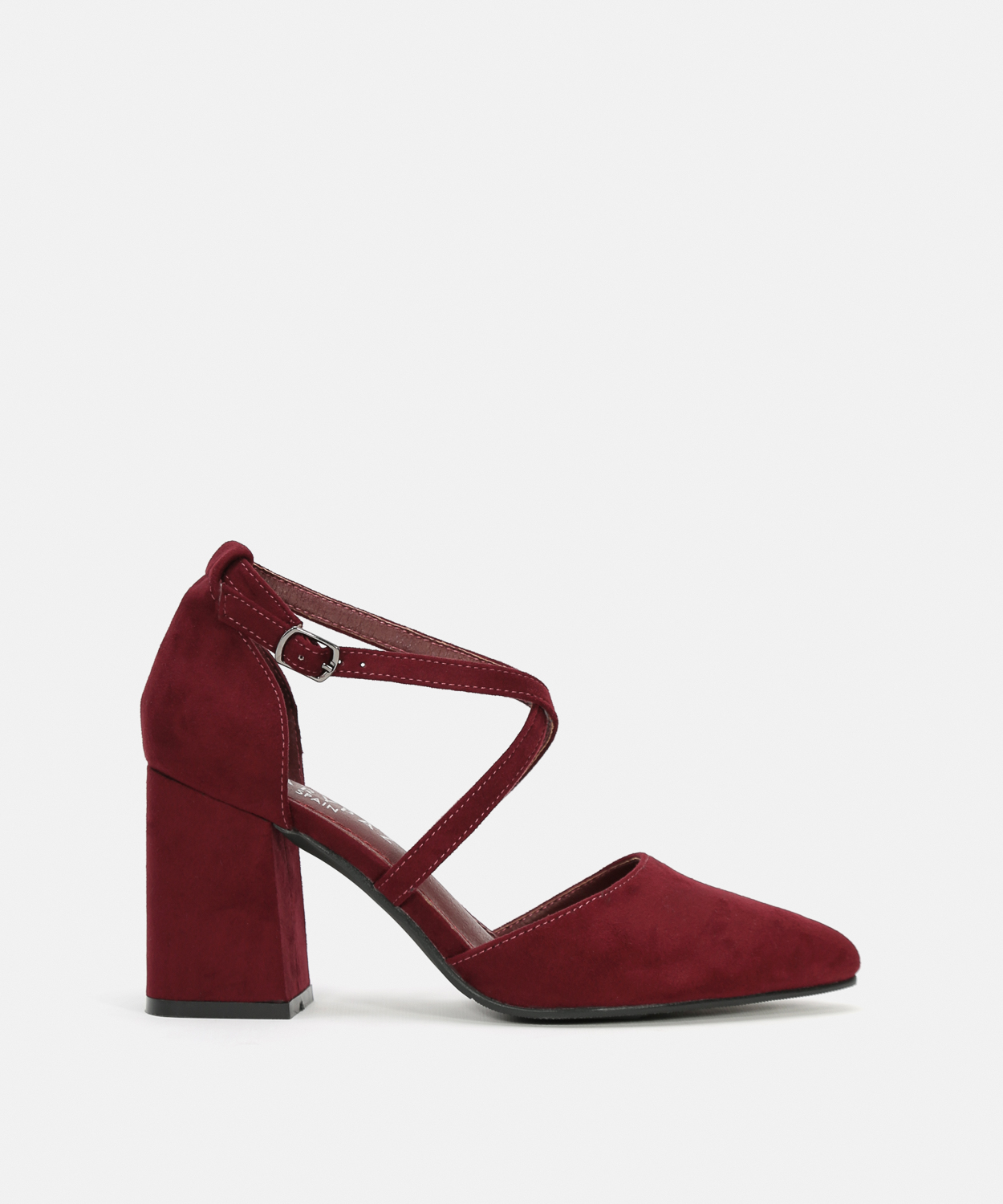 Zapatos tac&oacute;n tiras cruzadas image number null